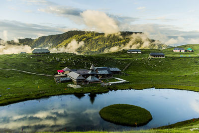 Parashar lake, mandi during monsoons