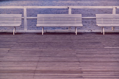 Empty chair on beach