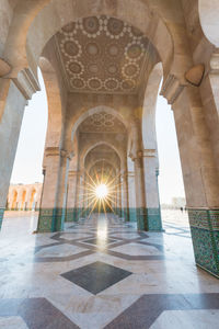 Corridor of historic building