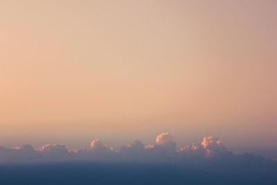 Scenic view of sky during sunset