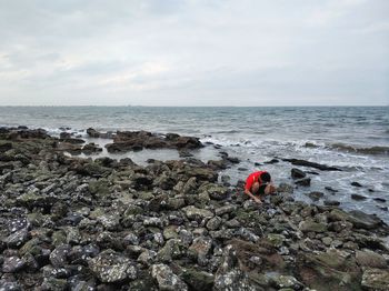 Scenic view of sea against sky