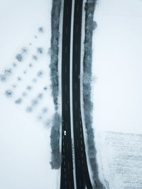 German autobahn aerial shot