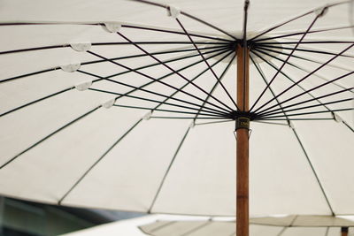 Low angle view of umbrella