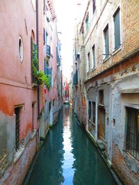 Canal amidst buildings in city