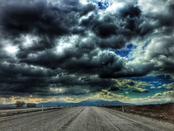 Storm clouds over dramatic sky