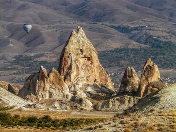 Rock formations on land