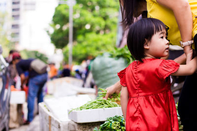 Girl in traditional clothing