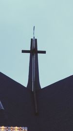 Low angle view of traditional windmill