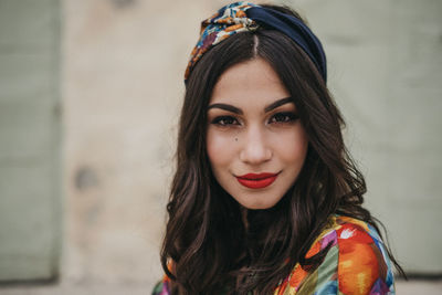 Portrait of beautiful young woman