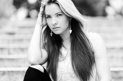 Portrait of a beautiful young woman