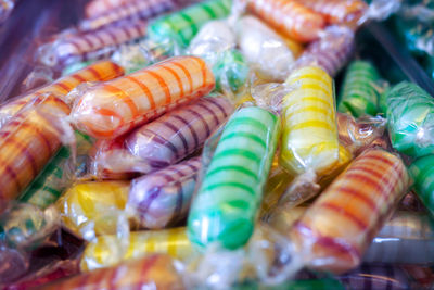 Close-up of candies for sale