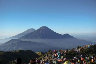 Group of people on mountain