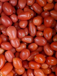 Full frame shot of tomatoes in market