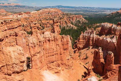 View of rock formations