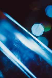 High angle view of illuminated lights