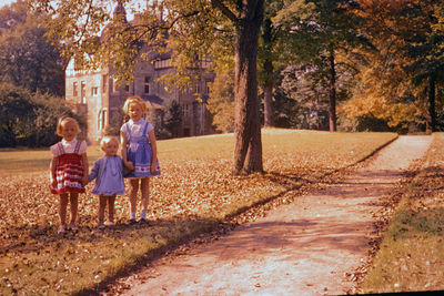 People in park during autumn