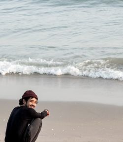 Man standing on beach