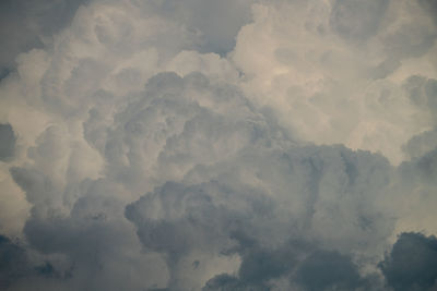 Low angle view of clouds in sky