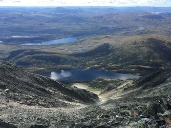 Scenic view of lake