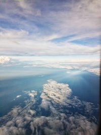 Aerial view of calm sea