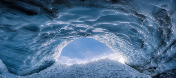 Full frame shot of frozen sea