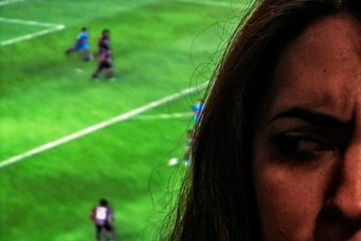 Woman in grass
