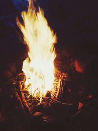 Bonfire at night