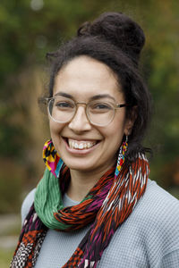 Portrait of smiling woman