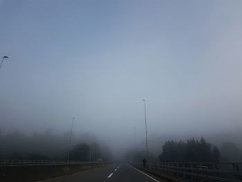 Road against sky
