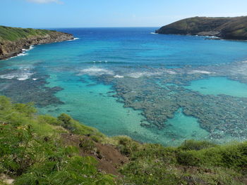 Scenic view of sea against sky