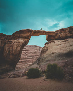 Rock formations against sky