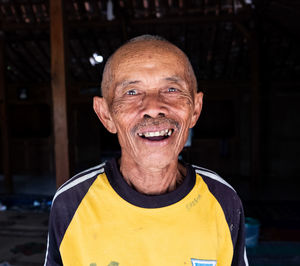 Portrait of smiling senior man