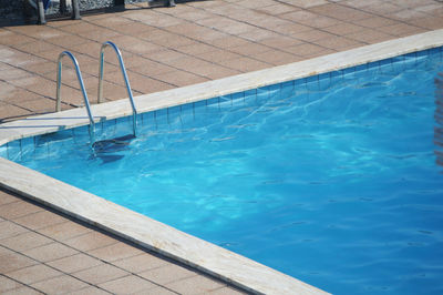 Ladder of a swimming pool