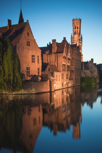 Reflection of buildings in canal