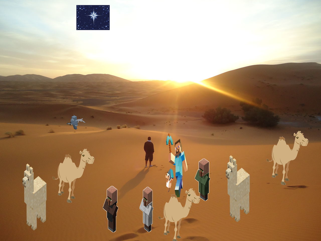 PEOPLE ENJOYING IN DESERT AGAINST SKY