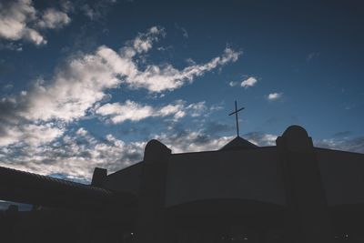 Low angle view of building against sky