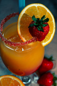 Close-up of drink on table