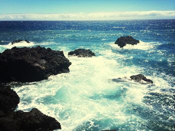 Scenic view of sea against sky