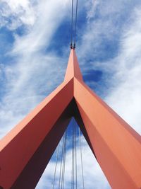 Low angle view of bridge against sky