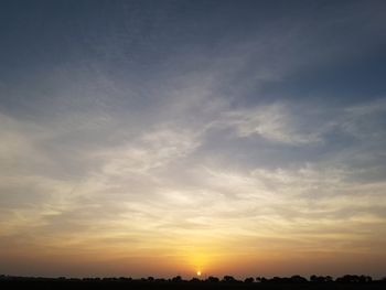 Scenic view of sky during sunset