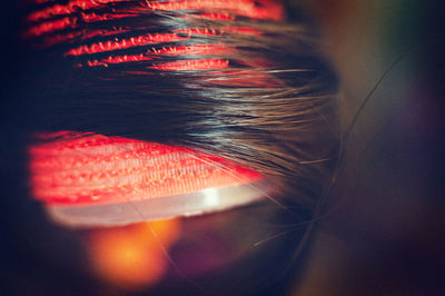 Close-up of red object