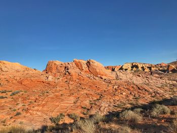 View of rock formations