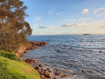 Scenic view of sea against sky