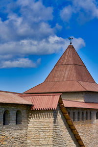 Low angle view of building against sky