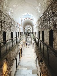 Empty corridor of building