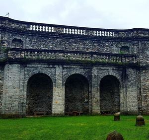 Low angle view of historical building