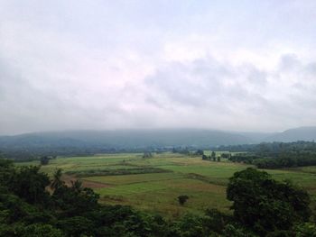 Scenic view of landscape against sky