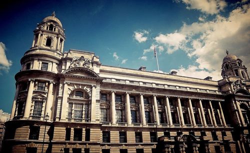 Low angle view of historical building