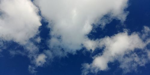 Low angle view of clouds in sky