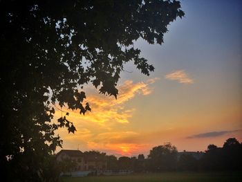 Scenic view of sky at sunset